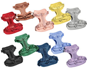 Ensemble laisse et harnais pour chien imperméable et solide personnalisé avec porte-sac à crottes, collier de chien réglable - Product Image 1