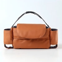 Sac de rangement universel pour poussette avec sangle réglable, organiseur pour poussette avec porte-gobelet