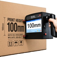 Imprimante jet d'encre portable compacte pour sacs tissés, papier kraft et panneaux de bois – Machine de codage 100 mm (quatre pouces)