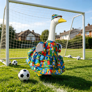 Disfraz de <span class=keywords><strong>Ganso</strong></span> con Gorro para Decoración de Jardín o Porche, con Estampado de Fútbol, para la Copa Mundial de Fútbol MSYO - Product Image 5