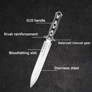 มีดพับไทเก๊ก DIY สำหรับกิจกรรมกลางแจ้ง ด้ามจับ G10 ทำมือ ใบมีดสแตนเลส ปรับแต่งได้ตามต้องการ รับผลิตแบบ OEM สำหรับการตั้งแคมป์ - Product Image 4