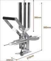 Harga Pabrik Grosir Mesin Pengisi Krim Manual Baru Stainless Steel Komersial Pengisi Selai Donat Churros Produktivitas Tinggi