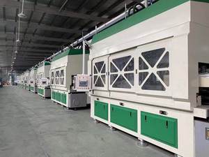 Tam otomatik hamuru kalıplama üretim hattı Bagasse yemek kabı sofra makinesi buğday küspe kağıt tabak yapma makinesi - Product Image 4