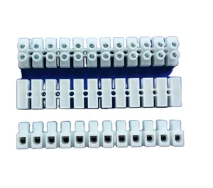 Factory Direct Dual Row Screw Terminals Electric Barrier 12-Position Terminal Strip Block