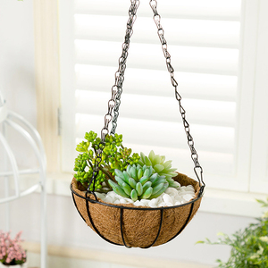 Maceta Colgante <span class=keywords><strong>para</strong></span> Plantas, Porta Flores <span class=keywords><strong>para</strong></span> Exteriores con Revestimiento de Fibra de Coco - Product Image 4