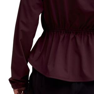 Veste en tricot zippée pour femme, confortable, en nylon, avec logo personnalisé OEM, respirante, décontractée, pour l'entraînement, avec doublure en laine, décoration à rayures - Product Image 5