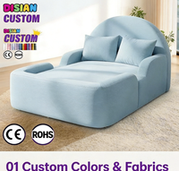 Canapé convertible pour enfants, idéal pour chambre et salle de jeux, canapé compressé sous vide, pouf sectionnel, chaise de sol