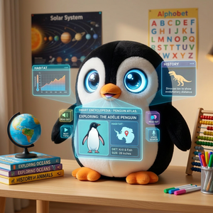 Juguete de Peluche Interactivo con IA ChatGPT, Pingüino, Multi-idioma, para el Aprendizaje Temprano de Niños, Muñeco Suave, ODM - Product Image 3