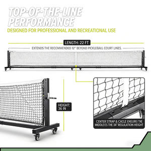 Ensemble de filet de pickleball de qualité tournoi JH, cadre en acier robuste, revêtement antirouille, pour la compétition et l'entraînement, ensemble de filet Peak Ball - Product Image 4