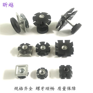 Écrou à clipser pour meubles en acier au manganèse, connexion interne de tuyau à éclats, nivellement de niveau 10, oxydation noircissante - Product Image 5