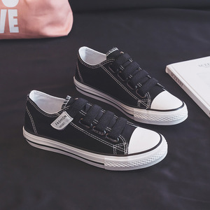 New style Velcro student <b>canvas</b> shoes for women, slip-on lazy shoes, no laces, versatile and casual sneakers. - Product Image 5