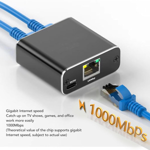 Pemisah Jaringan Gigabit 1 -2 Pembagi Kabel Ethernet RJ45 Penggunaan Internet Kecepatan Tinggi 1000Mbps - Product Image 5