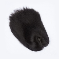 Topper Yuanzhen en cheveux slaves 100 % naturels, cuticules alignées, avec dentelle frontale fermée, pour femmes souffrant de perte de cheveux