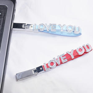 Pareja Pulsera USB flash drive 64GB 3,0 8GB Exquisito Diamante Memoria Pulgar Drive 16GB Crystal CLES USB pendrive - Product Image 2