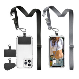 Courroie universelle réglable <span class=keywords><strong>de</strong></span> téléphone portable <span class=keywords><strong>de</strong></span> bandoulière avec la lanière d'épaule du fabricant <span class=keywords><strong>de</strong></span> logo personnalisé pour le téléphone - Product Image 1