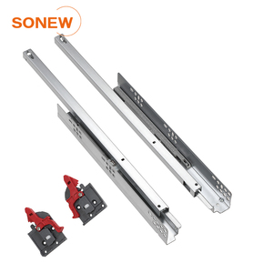 Glissières de tiroir de <span class=keywords><strong>cuisine</strong></span> SONEW à fermeture douce, rails coulissants pour armoire, glissières télescopiques hydrauliques à 2 voies avec levier de déverrouillage - Product Image 2