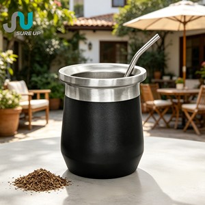 Taza de Acero Inoxidable para Yerba Mate de 200 ml, Doble Pared, Base Antideslizante, Color Personalizable, Libre de BPA, Aislamiento Térmico de 6 a 12 Horas - Product Image 1