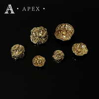 Usine de boutons APEX Nouveau design irrégulier Boutons à tige métallique en alliage de zinc pour vêtements