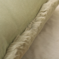 Coussin décoratif en fausse fourrure ultra douce et moelleuse, vente chaude, 50x50 cm, coussins super doux et moelleux