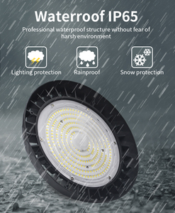 Lampe UFO LED à haut rendement lumineux (150 lm/W) pour entrepôt, usine, usine de fabrication, homologuée RCM australienne, Ra80, étanche, à haute luminosité. - Product Image 4