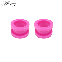 2 Pcs/lot Cheater Acrylic Ear Plugs and Tunnels Ear Expander Stretchers Kit Ear Tragus Piercing Set Body Jewelry 9 Sizes