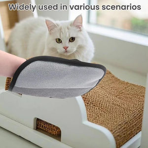 Gant électrostatique réutilisable pour enlever les poils d'animaux sur canapé, lit, siège de voiture – Gant de toilettage double face pour chats et chiens - Product Image 4