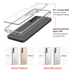 Прозрачный 1,5 мм ТПУ + ПК Чехол для мобильного телефона <span class=keywords><strong>Samsung</strong></span> A16 A26 A36 A56 задняя крышка - Product Image 4
