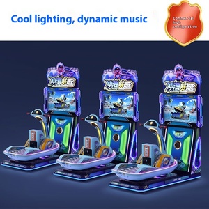 Garantie 1 an à pièces Kiddie Ride Arcade Game Machine Surf Conduite Course Surf Aviron Simulateur Anglais Plastique - Product Image 4