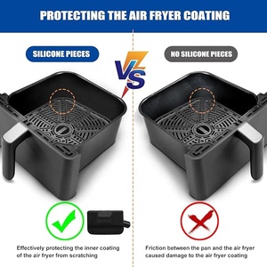 Piezas de repuesto para freidora de aire <span class=keywords><strong>Cosori</strong></span> 6.5QT, silicona resistente al calor, resistente a los arañazos, parachoques de goma, pies de goma para freidora de aire - Product Image 6