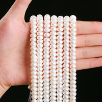 Perles de culture d'eau douce naturelles blanches de qualité supérieure JD GEMS 6A, formes irrégulières en bouton de 3-10 mm, haute qualité, vente en gros