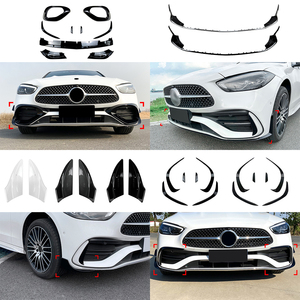 AMP-Z pour Classe C W206 AMG Line 2022+ : Lame de pare-chocs avant, séparateur latéral, autocollant, aileron, spoiler de pare-chocs, diffuseur - Product Image 2