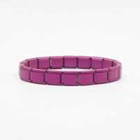 Vente en gros de bijoux en acier inoxydable poli 18 pièces maillons Bracelet à breloques italien Bracelet classique italien en acier inoxydable
