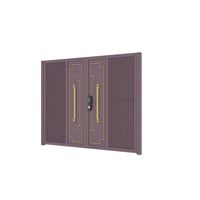 Diseños de Puertas Principales Prima, Entrada Automática, Vallas de Aluminio, Puertas, Puerta Moderna para Casa, Puerta Abatible para Villa, Escuela