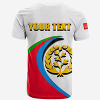 T-shirt érythréen pour hommes de grande taille en gros sur le drapeau de l'Érythrée T-shirt pour hommes de haute qualité