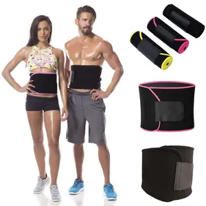 Cinto de neoprene para homens e mulheres, cinta de aparação lombar, cinto para perda de peso, tira de suor, barriga, estômago, sauna, cinto de suor para academia, fitness