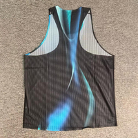 Camiseta Deportiva para Hombre, Transpirable, Ligera, de Secado Rápido, Modelo Running Stringer, Color Paint