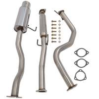 Système d'échappement sport Catback en acier inoxydable avec embout de 4 pouces pour Honda Civic EG EK 2DR 4DR 92-00, kit silencieux de performance, vente en gros