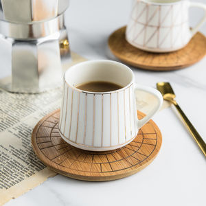 Espresso Caffè In Porcellana Tea Set con <span class=keywords><strong>Oro</strong></span> Decorazione Turco Tazza di Ceramica <span class=keywords><strong>e</strong></span> Piattino Set - Product Image 2