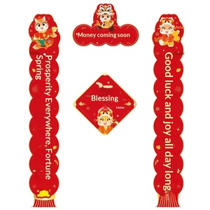 Decoraciones Festivas Creativas del Año del Caballo, Feliz Año Nuevo, Dísticos de Primavera, Caracteres de Bendición, Papel Couché Impreso con Signos Auspiciosos - Product Image 5
