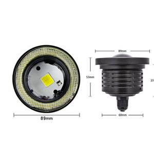 3,5 "89mm Angel Eyes LED Nebels chein werfer Auto SUV Universal Weiß Rot Blau Grün Fahr scheinwerfer 12V Auto Lampen - Product Image 3