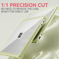 Étui rigide transparent et fin pour ordinateur portable Microsoft Surface 13 pouces 2025 – Coque de protection brillante PC+TPU Modèle 2095