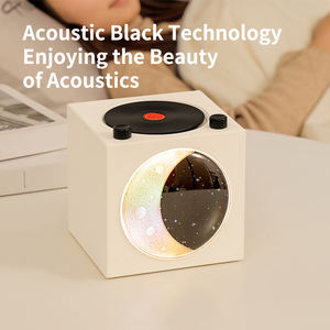 T20 Retro BT Speaker Desktop Moon <b>Lamp</b> Clock Atmosphere Night Light <b>Table</b> Star <b>Lamp</b> Alarm Smart Speaker - Product Image 5