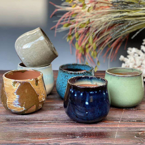 Pot à succulentes en céramique carré de style nordique moderne, pots à cactus pour la décoration du <span class=keywords><strong>jardin</strong></span> - Product Image 2