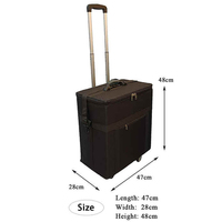 Valise de rangement portable de haute qualité pour lunettes et lunettes de soleil, avec logo personnalisé, 12 plateaux et 180 emplacements