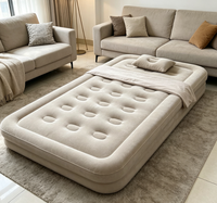Matelas Gonflable Électrique Portable Moderne pour le Camping, Auto-Gonflant en PVC, Pliable et Adapté à la Chambre à Coucher, Meuble de Maison