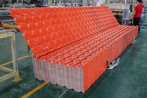 Machine d'extrusion de tuiles de toit en résine synthétique ASA PVC, Machine de fabrication de tuiles de toit émaillées - Product Image 2