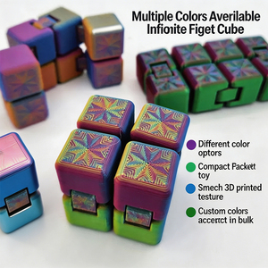 Cubo Infinito Antiestrés, Juguete Sensorial Giratorio que Ayuda a Aliviar la Ansiedad, Juguete Portátil de Escritorio para la Oficina - Product Image 2
