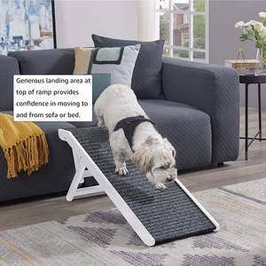 Op Maat Gemaakte Logo Hond Ramp Duurzame Huisdier Ladder Te Bereiken Hoog Bed En Bank Opvouwbare Houten Huisdier Oprit Met Verstelbare Hoogte - Product Image 3