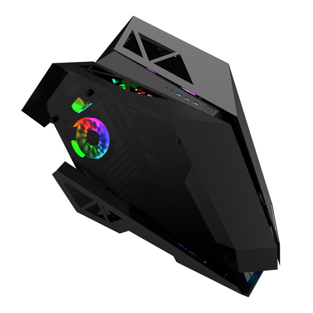 LOVINGCOOL Unique Shape Gaming case Mid-Tower ATX/M-ATX/ITX with Tempered Glass OEM Custom Design Computer Cases Towers Gaming