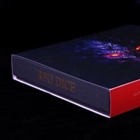 Boîte d'emballage personnalisable en carton pour dés de jeu de rôle carrés (RPG) Dungeons and Dragons